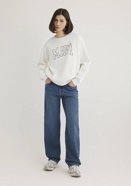 Resim Mavi Mavi Logo Kadın Sweat M1611192-70057