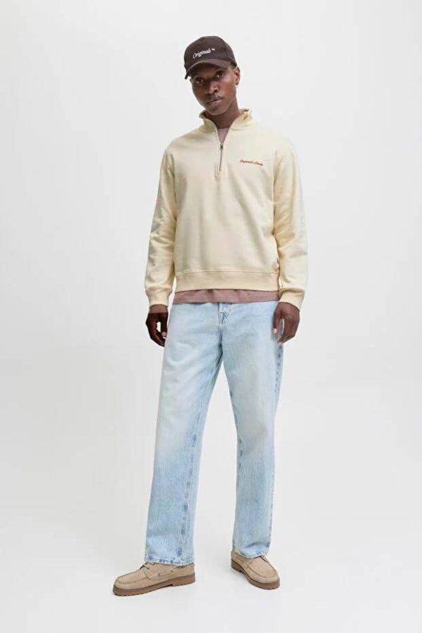 Resim Jack & Jones Jornorrebro Emb Sweat High Neck Sn Erkek Sweat 12282899
