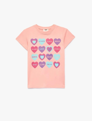 Resim Koton Kız Çocuk T-shirt 6SKG10017AK