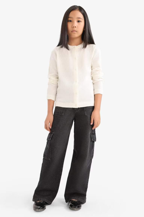 Resim Defacto Kız Çocuk  Hırka N8407A6/ER233