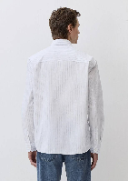 Resim Mavi Çizgili Erkek Gömlek M0211553-90906