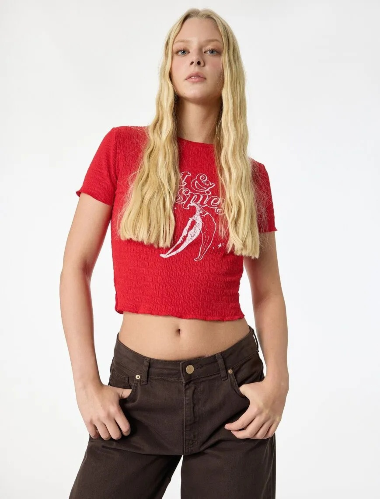 Resim Koton Kadın T-shirt 6SAL10124IK