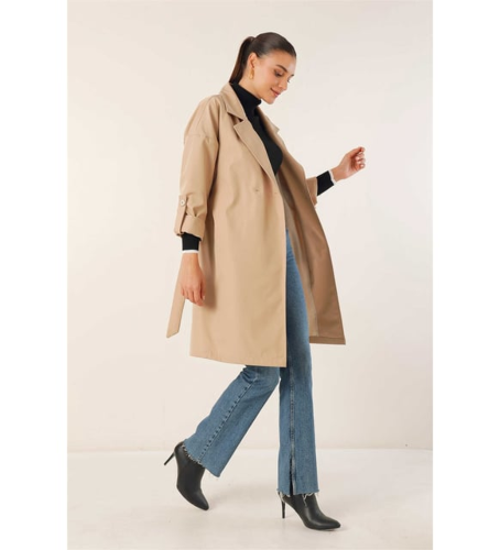 Resim Yenikoza Kadın Pardesü  Trençkot