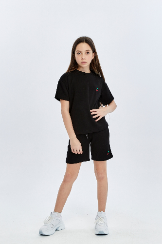 Resim Yenikoza Kız Çocuk Şort Takım