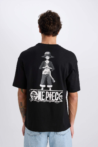 Resim Defacto Erkek  T-shirt D5459AX/BK81