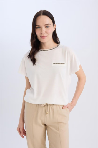 Resim Defacto Kadın T-shirt K7701AZ/ER105