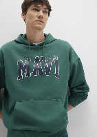 Resim Mavi Baskılı Erkek Sweat M067149-71874