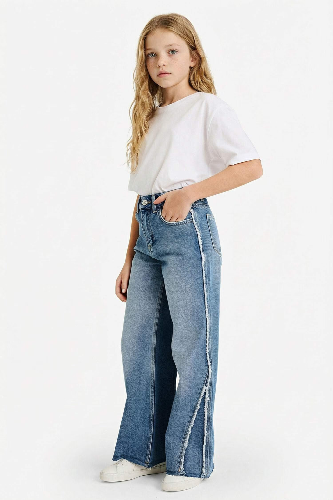 Resim Defacto Kız Çocuk Jean Pantolon G3646A8/NM28