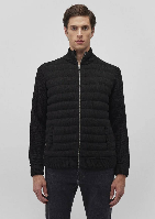 Resim Mavi Fermuarlı Triko Erkek Ceket M070697-900