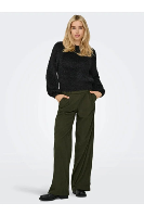 Resim Only Onllulu Ls Rib Short O-Neck Cc Knt Kadın Kazak 15350650