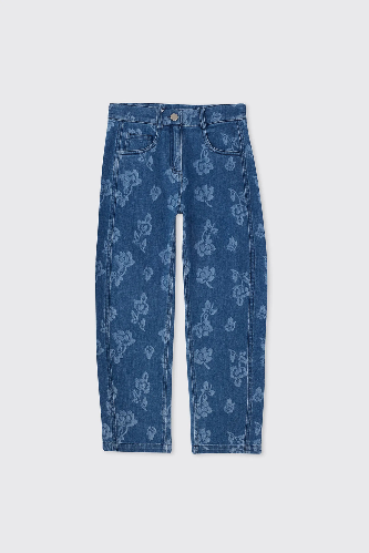 Resim Panço Kız Çocuk Kanvas Pantolon