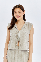 Resim Viole&More Kadın Etek Takım Kolsuz Bağlamalı