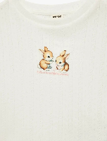 Resim Koton Kız Bebek T-shirt 6SMG10010AK