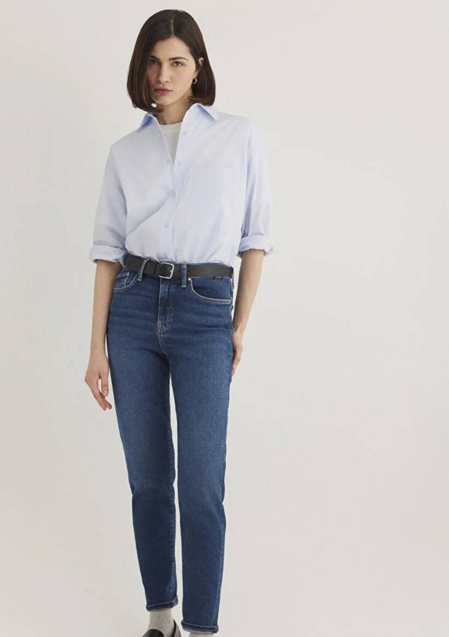 Resim Mavi Cindy Kadın Jean Pantolon M100277-33687