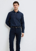 Resim Mavi Erkek Uzun Kol Gömlek M0211670-80872