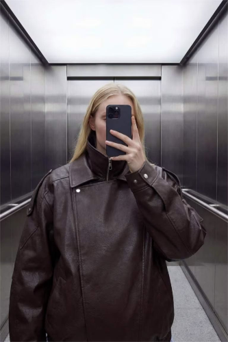 Resim Defacto Kadın Deri Mont G0701AX/BR444