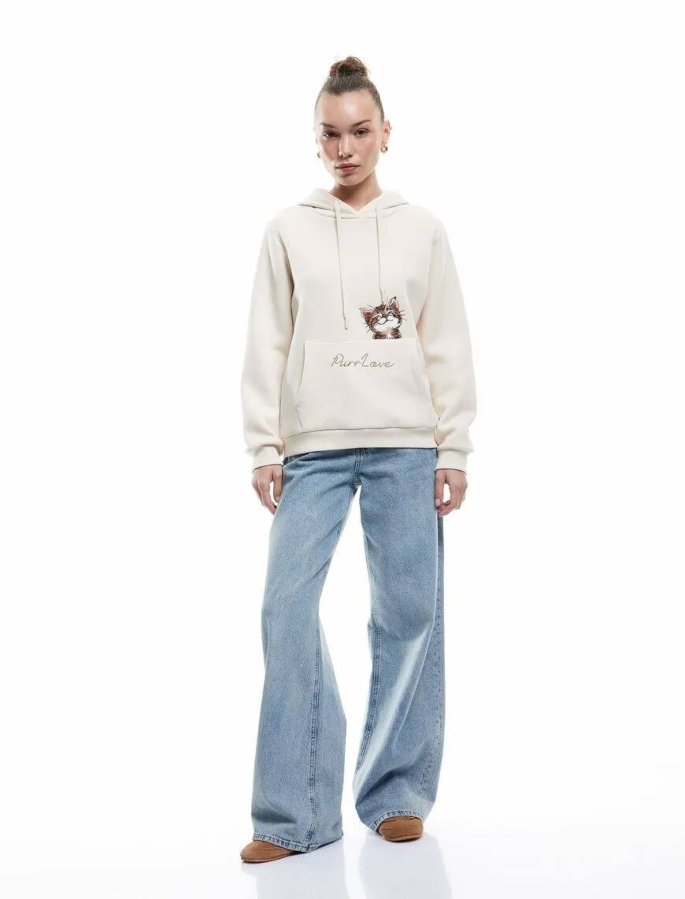 Resim Koton Kadın Sweat 6Wal10232Ik