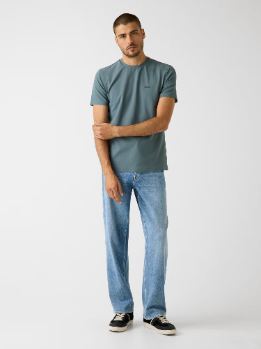 Resim Guess  Erkek  T-shirt M6RI19KD202-G7EX Ss Cn New Tech Stretch Tee