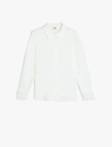 Resim Koton Kız Çocuk Uzun Kol Gömlek 5SKG60129AW