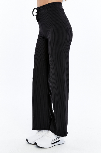 Resim Viole&More Kadın Kanvas Pantolon 2455 Modal Fitilli Bol Paça