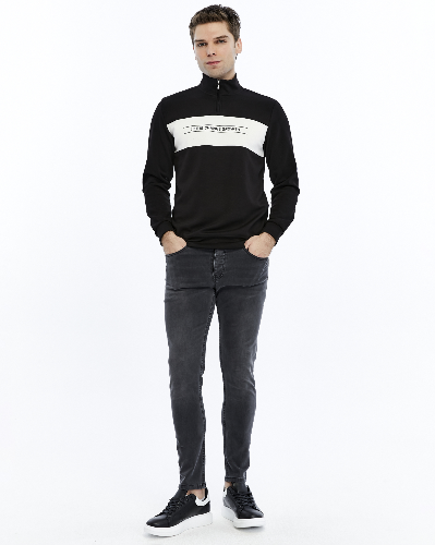 Resim Paul&More Yarım Fermuar Erkek Sweat 227 Parçalı Yarım Fermuarlı