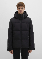 Resim Mavi Kapüşonlu Erkek Mont M0110675-71379