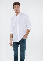 Resim Mavi Uzun Kol Erkek Gömlek M0211660-620