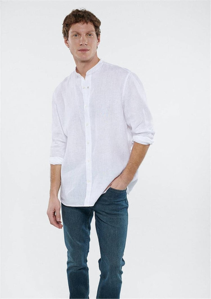 Resim Mavi Uzun Kol Erkek Gömlek M0211660-620