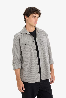 Resim Defacto Erkek Uzun Kol Gömlek F1518AX/GR454