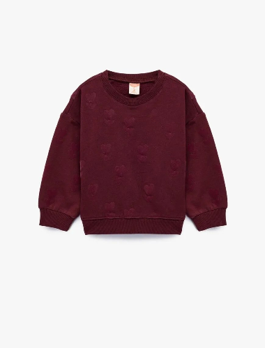 Resim Koton Kız Bebek Sweat 6WMG10096AK