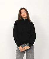 Resim Viole&More Kadın Sweat 114 Yarım Fermuarlı