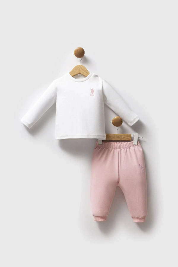 Resim U.S. Polo Assn Kids Kız Bebek Sweat Takım USB2758