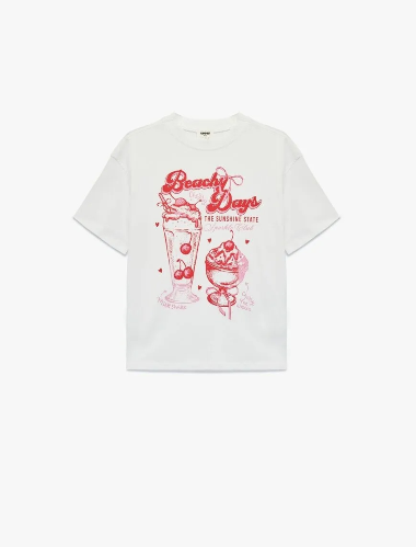 Resim Koton Kız Çocuk T-shirt 6SKG10112AK