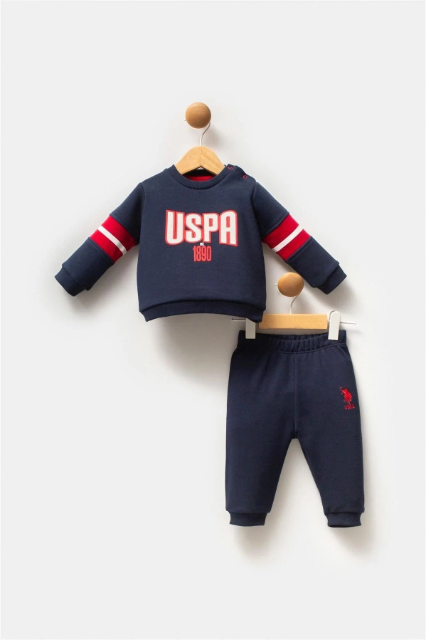 Resim U.S. Polo Assn Bebek Erkek Bebek Sweat Takım USB2550