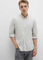 Resim Mavi Çizgili Erkek Gömlek M0211402-91332