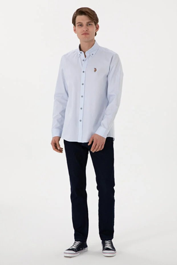 Resim 2225466 Cedcolor025K U.S Polo Assn. Erkek Uzun Kol Gömlek