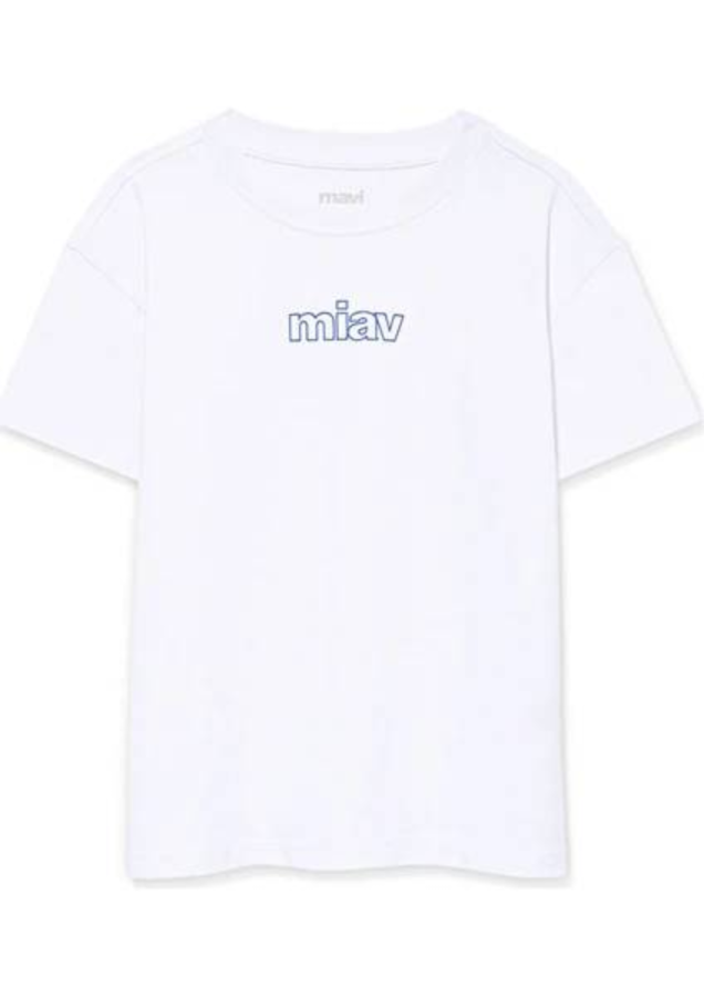 Resim Mavi Mıav Baskılı Kız Çocuk T-shirt M7610158-620