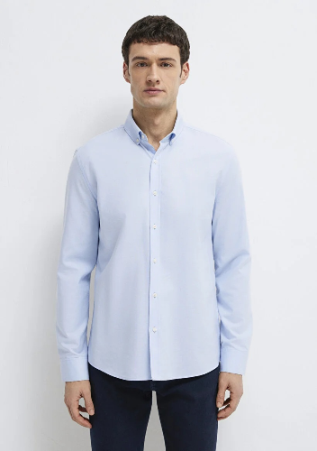 Resim Mavi Erkek Uzun Kol Gömlek M0211670-90160
