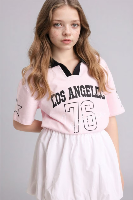 Resim Defacto Kız Çocuk T-shirt G8466A8/PN74