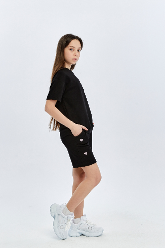 Resim Yenikoza Kız Çocuk Şort Takım