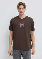 Resim Mavi Erkek T-shirt M0613205-70251