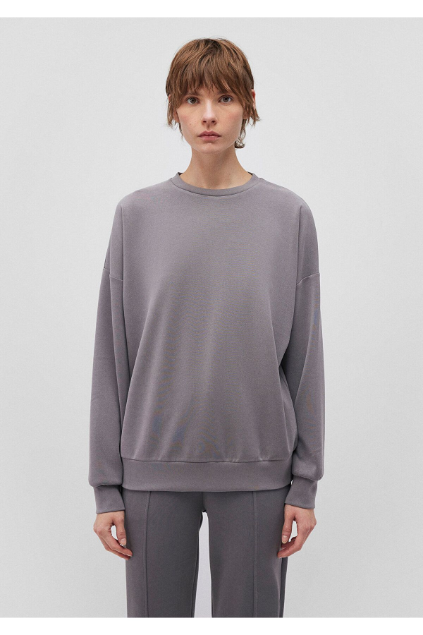 Resim Mavi Oversize Kadın Sweat M168837-71498