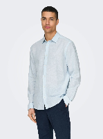 Resim Only & Sons Onscaiden Life Ls Solid Linen Shirt Noos Erkek Gömlek 22012321