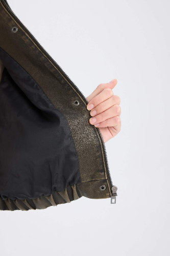 Resim Defacto Kadın Deri Mont D5754AX/KH461