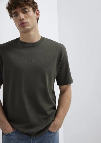 Resim Mavi Erkek T-shirt M0613102-71553