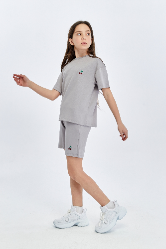 Resim Yenikoza Kız Çocuk Şort Takım