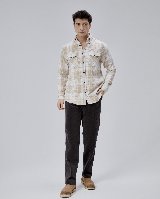 Resim Paul&More Çift Cep Kapaklı Erkek Gömlek 8025-1