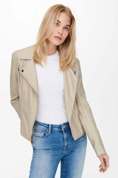 Resim Only Onlgemma Faux Leather Biker Otw Noos Kadın Deri Mont ve Ceket 15153079