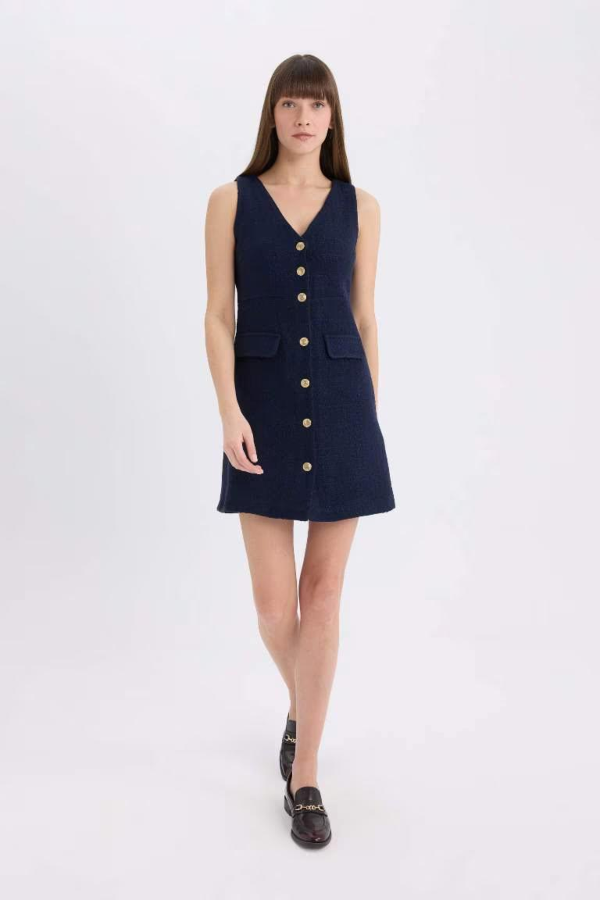 Resim Defacto Kadın Kısa Kol Elbise C1792AX/NV235