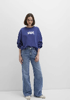 Resim Mavi Logo Baskılı Kadın Sweat M1S10372-70498